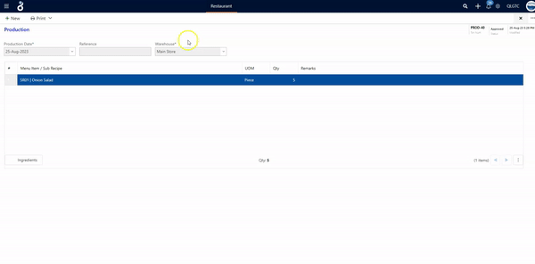Integrated with Enfinity ERP